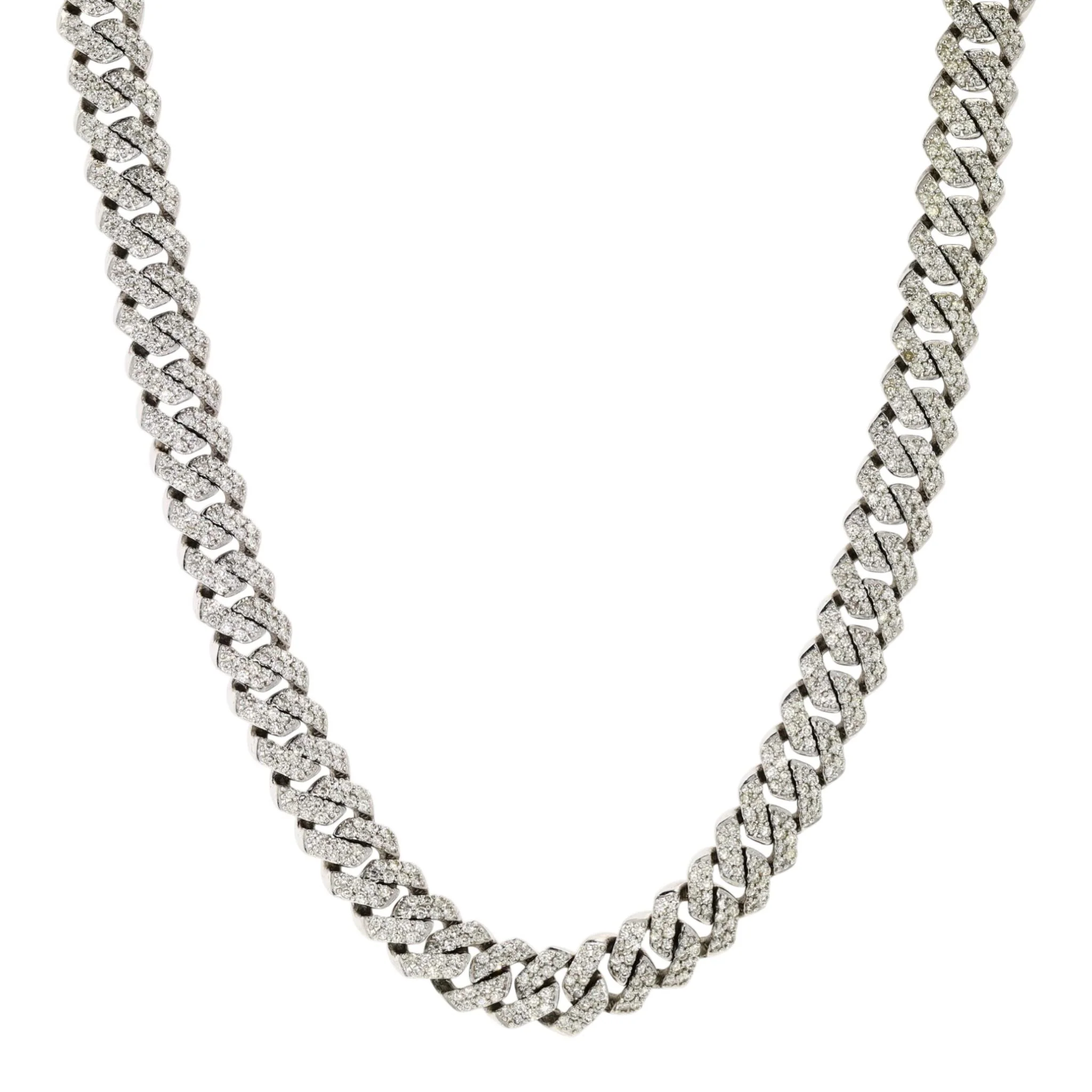 10 1/10 ctw 10K White Gold Diamond Choker Necklace