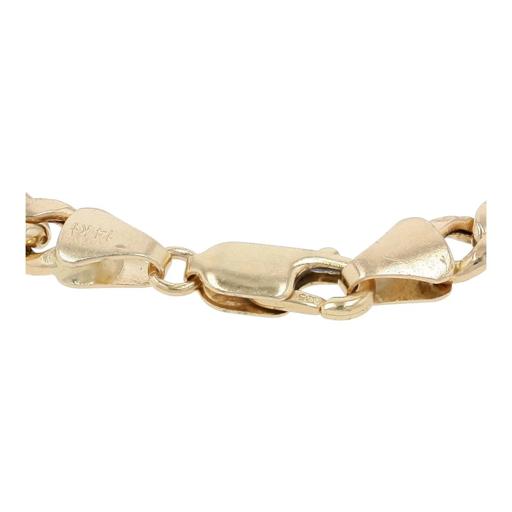 14K Gold Cuban Chain Bracelet - Image 2