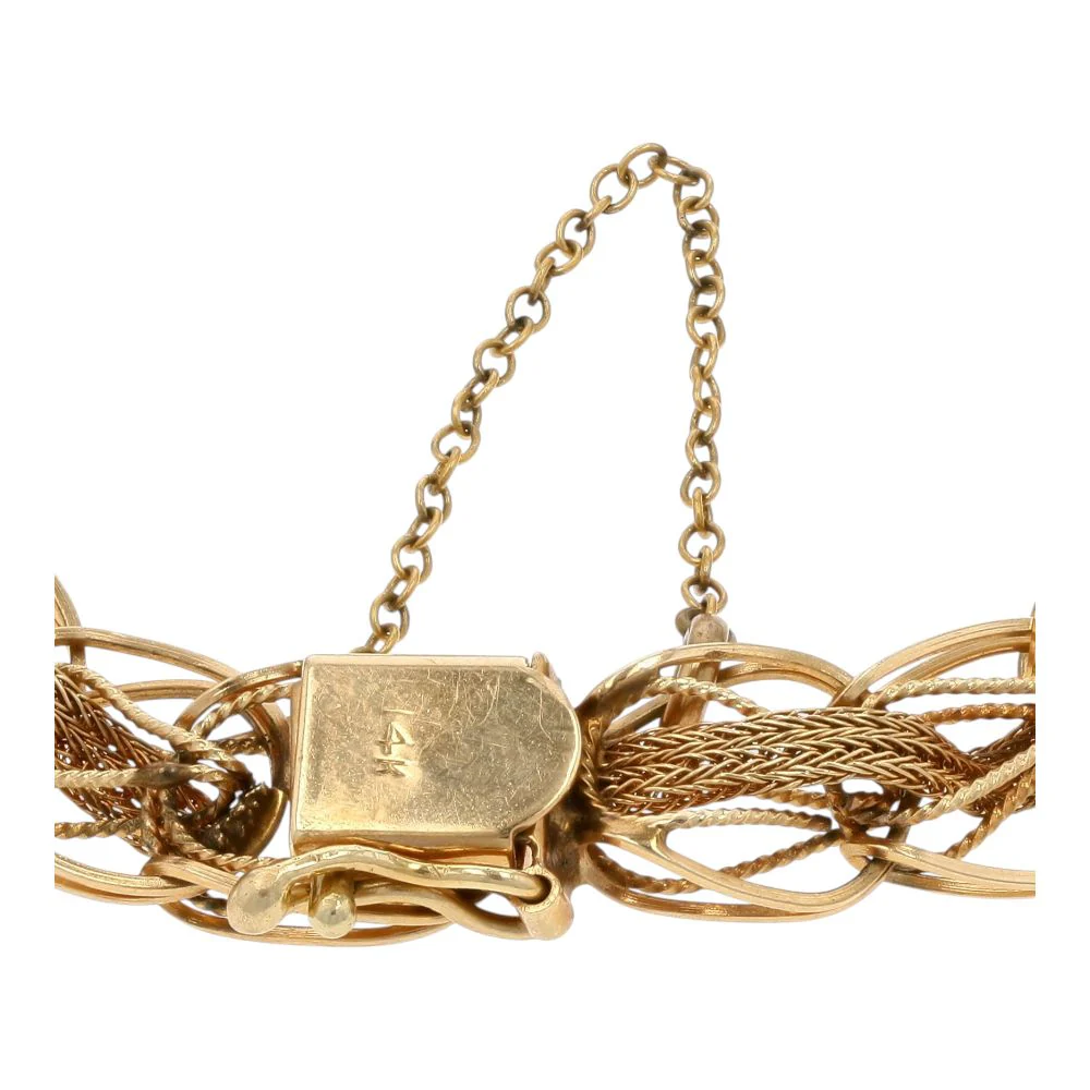 14K Gold Multi-Style Link Bracelet - Image 2