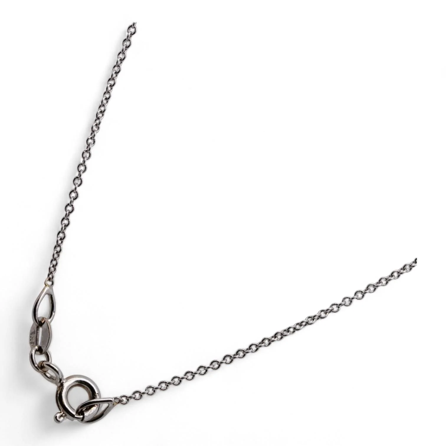 14K White Gold Diamond Double Halo Pendant Necklace - Image 3