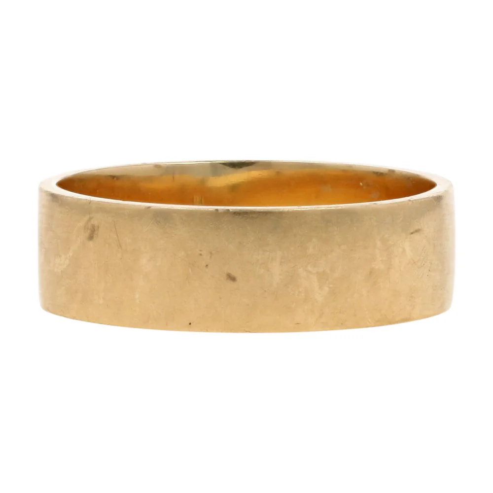 18K Gold East West Set Marquise Sapphire On Flat Band - Image 3