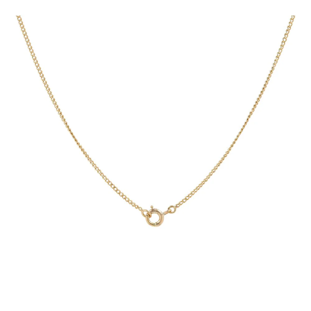 18K Gold Stationed Oval Green Stone Necklace - Image 2