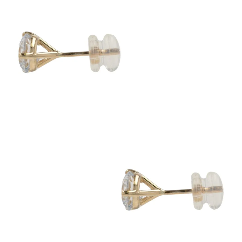 2.00 Ct 14K Gold Lab Grown Diamond Martini Set Stud Earrings - Image 2