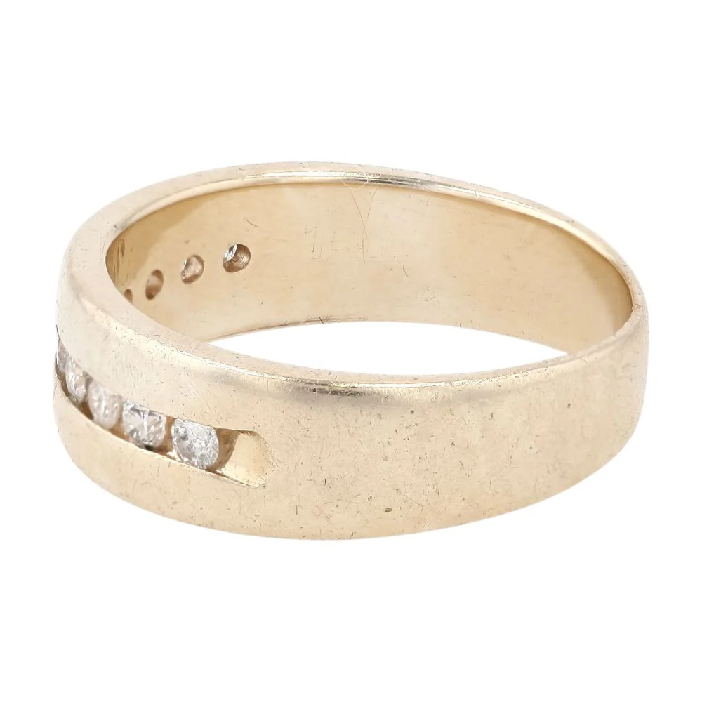 .50 Ct 14K Gold Channel Set Round Diamonds Band - Image 2