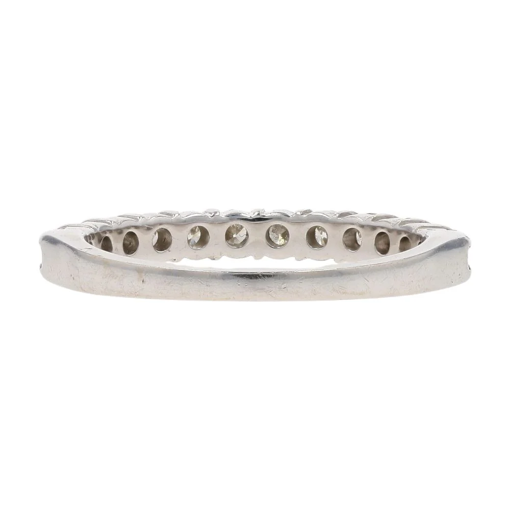 .50 Ct 14K White Gold Round Diamond Band - Image 3