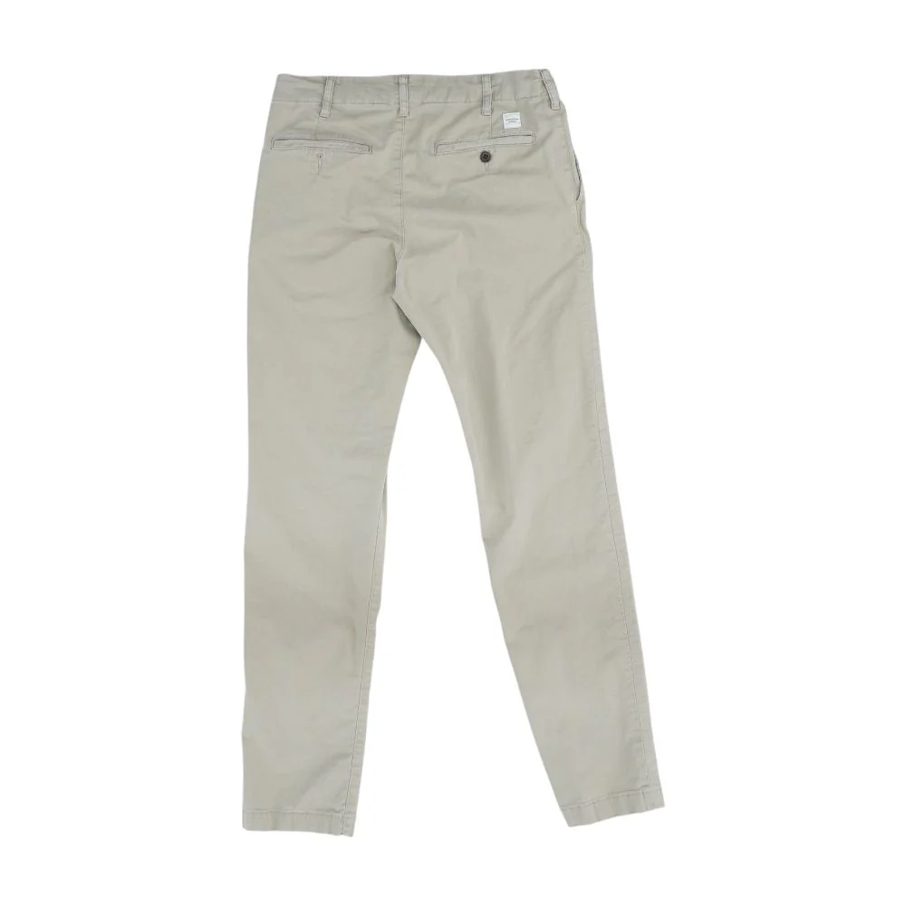 Beige Solid Chino Pants - Image 2