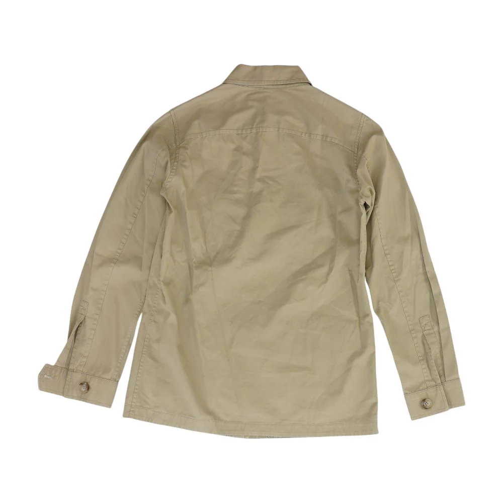 Beige Solid Coat - Image 2