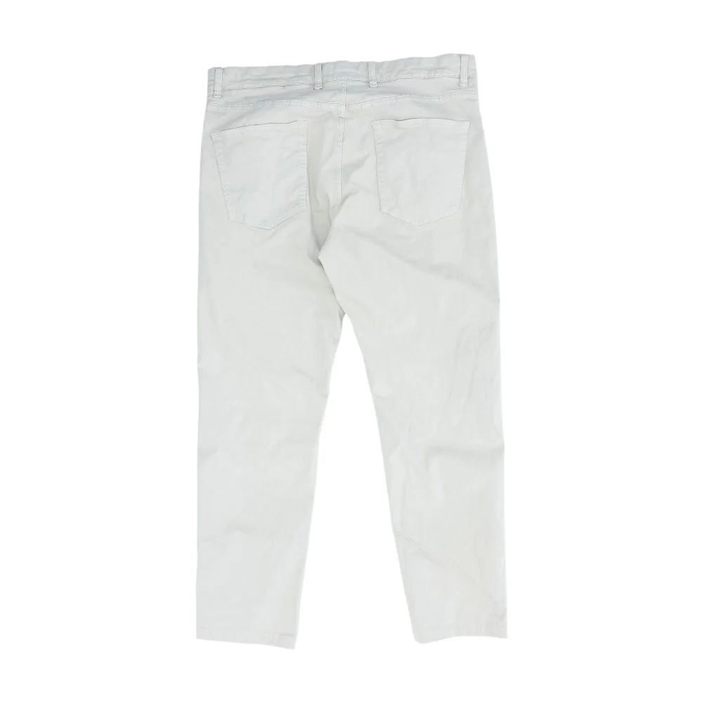 Beige Solid Five Pocket Pants - Image 2
