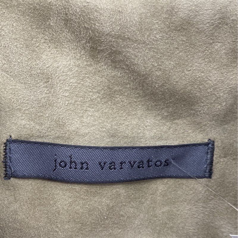 Beige Solid Goat Suede Jacket - Image 3