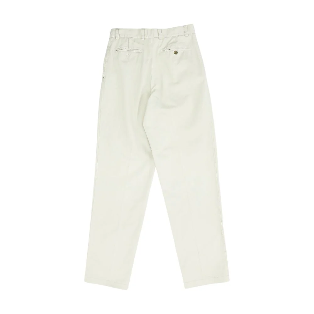 Beige Solid Khaki Pants - Image 2