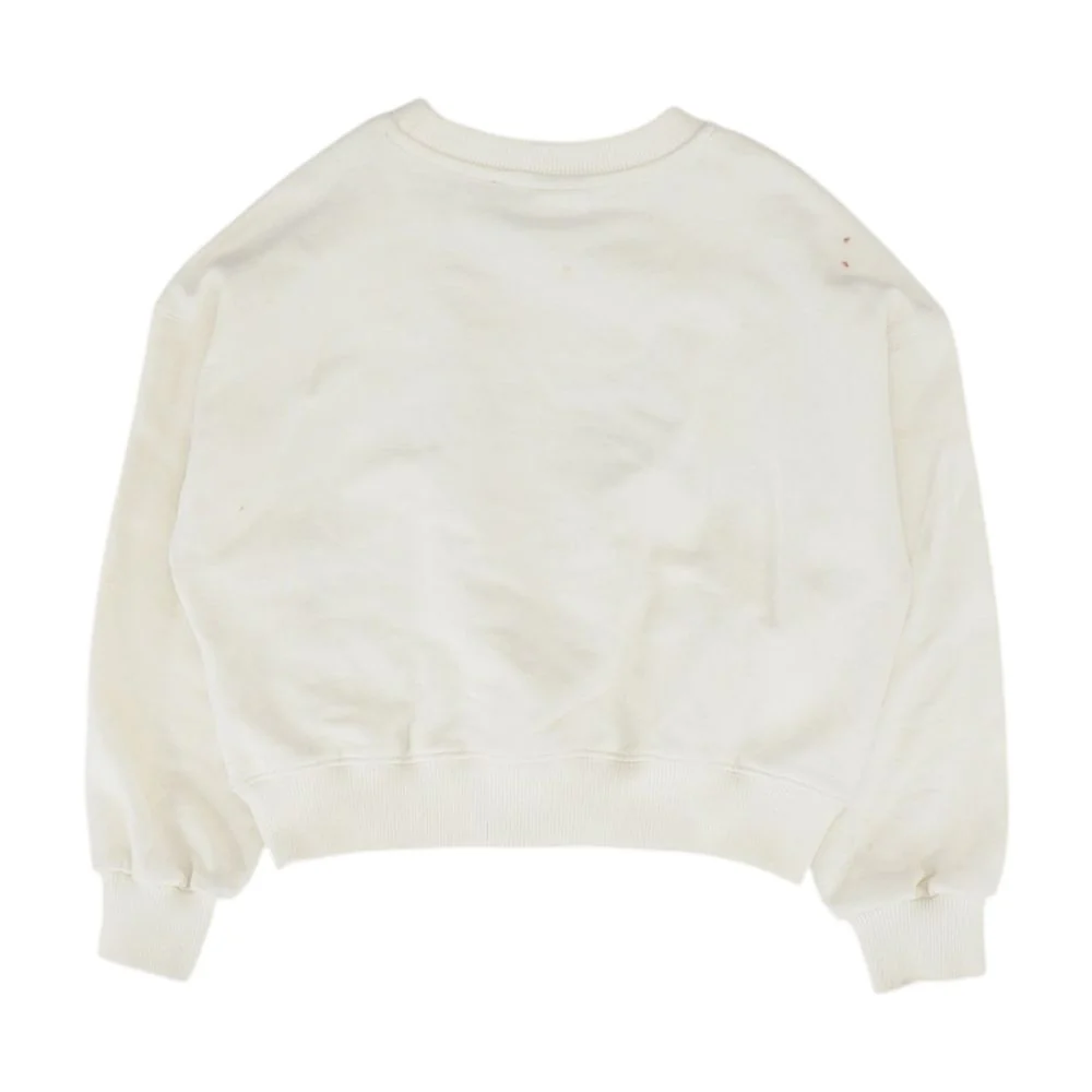Beige Solid Sweatshirt - Image 2