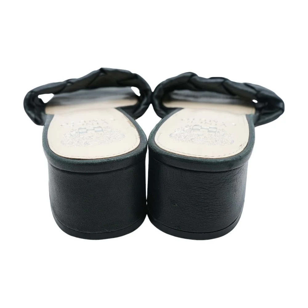 Black Block Heel Sandals - Image 2