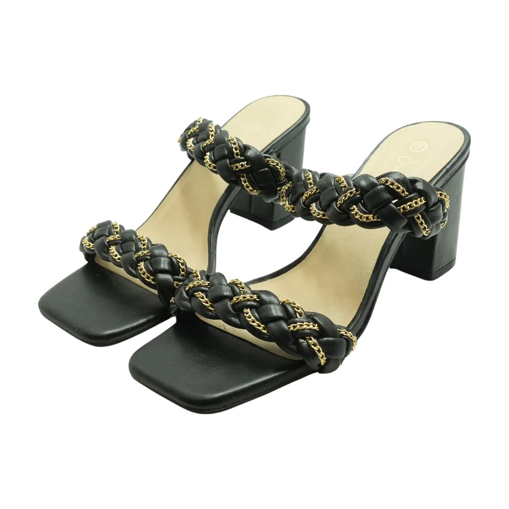Black Block Heels