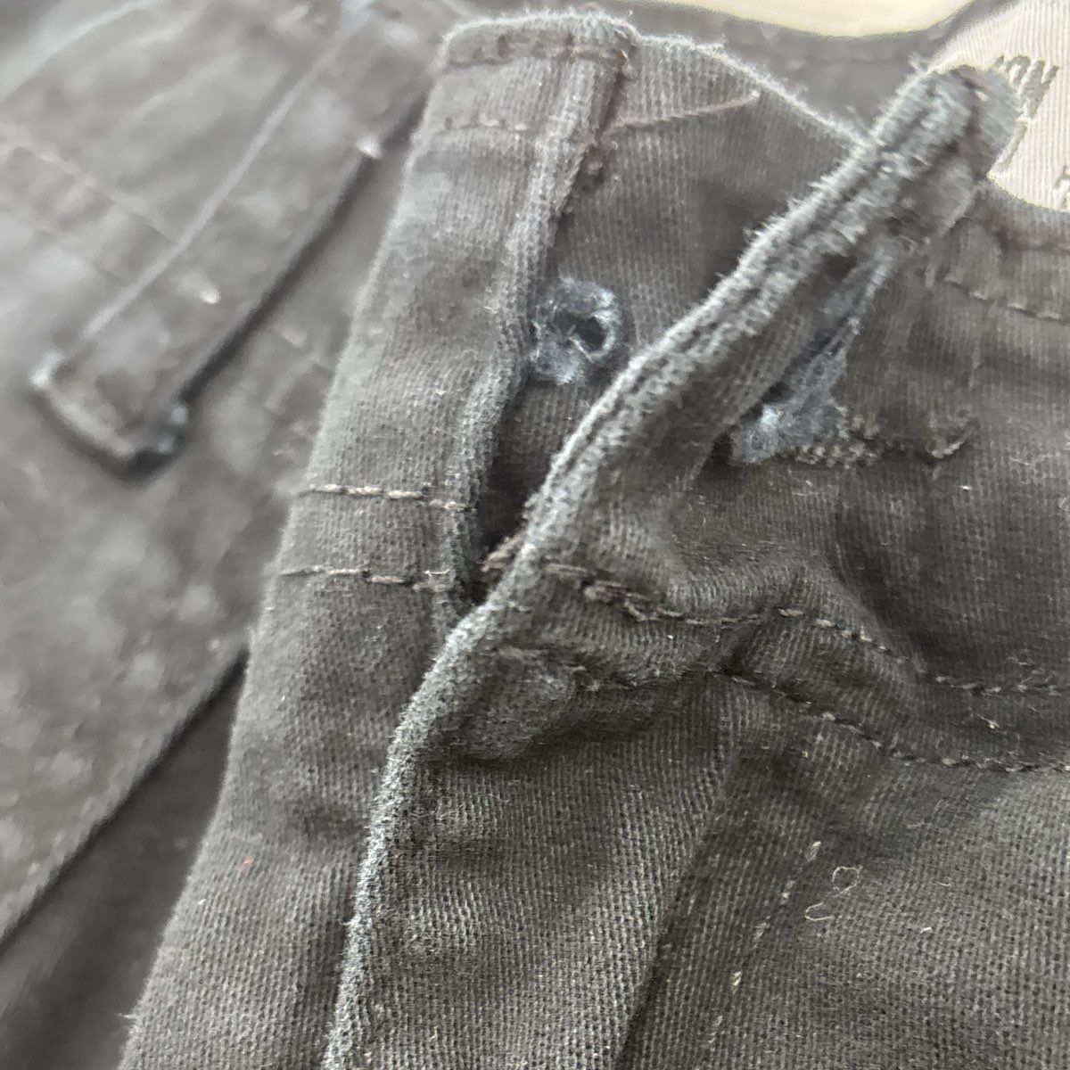 Black Cargo Regular Pants - Image 3