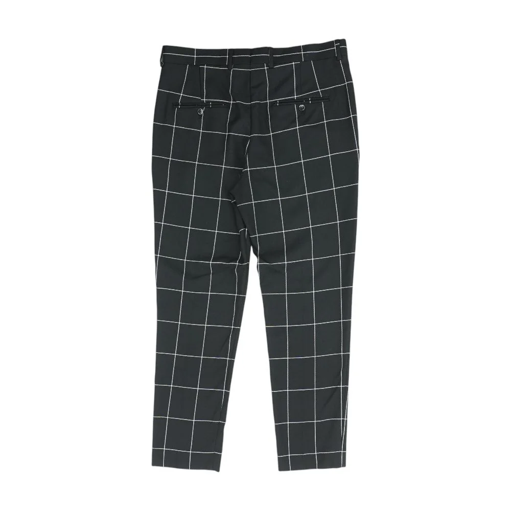 Black Check Dress Pants - Image 2