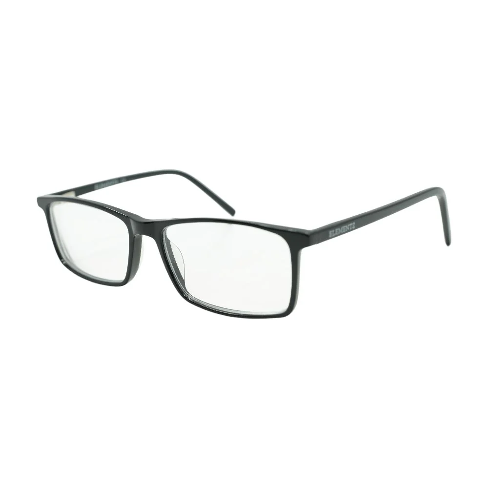 Black ELD057 Square Eyeglasses FRAMES ONLY