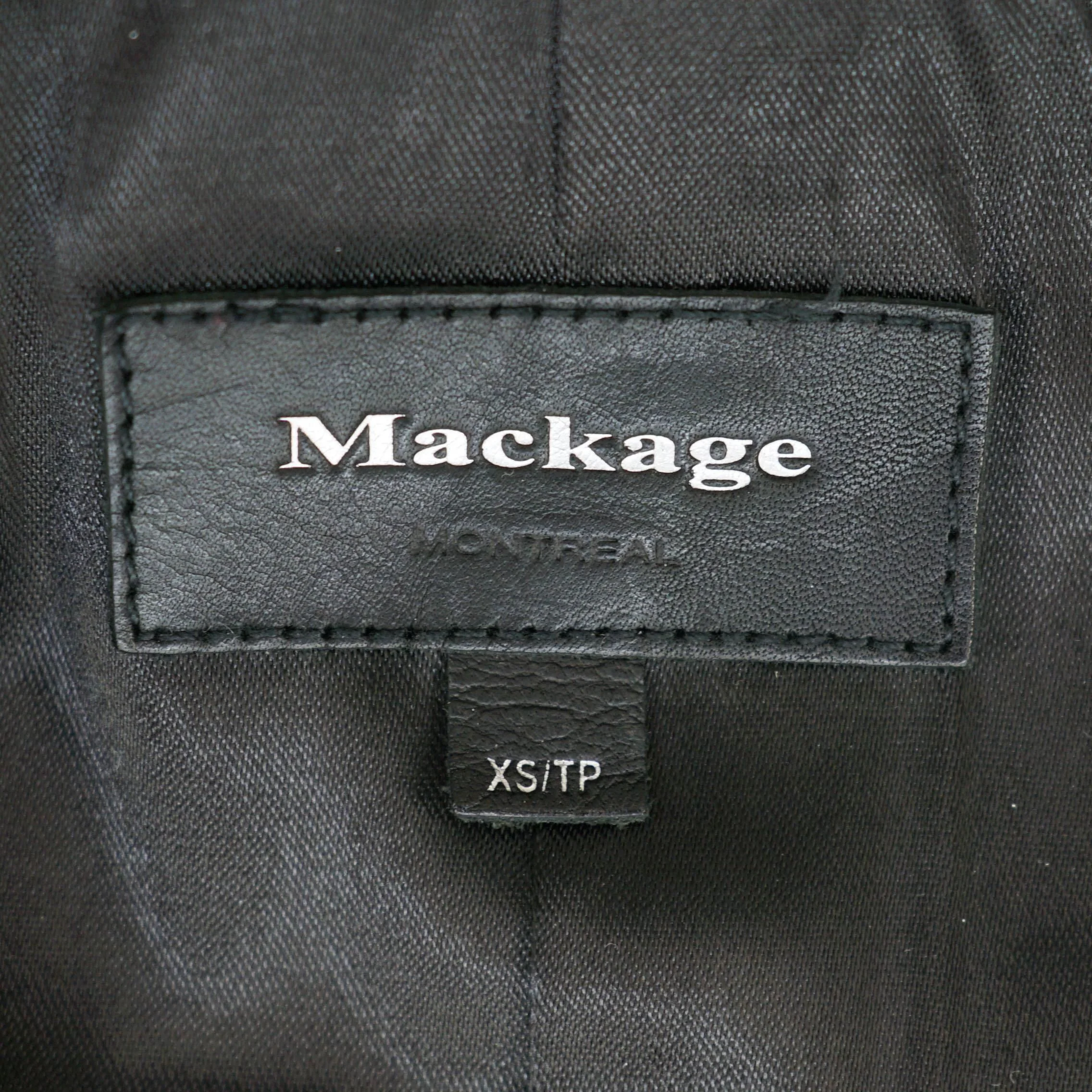 Black Embroidered Detail Leather and Cashmere Blend Jacket - Image 3