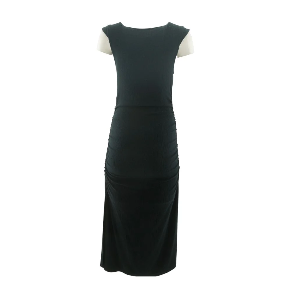 Black Formal Midi Dress - Image 2