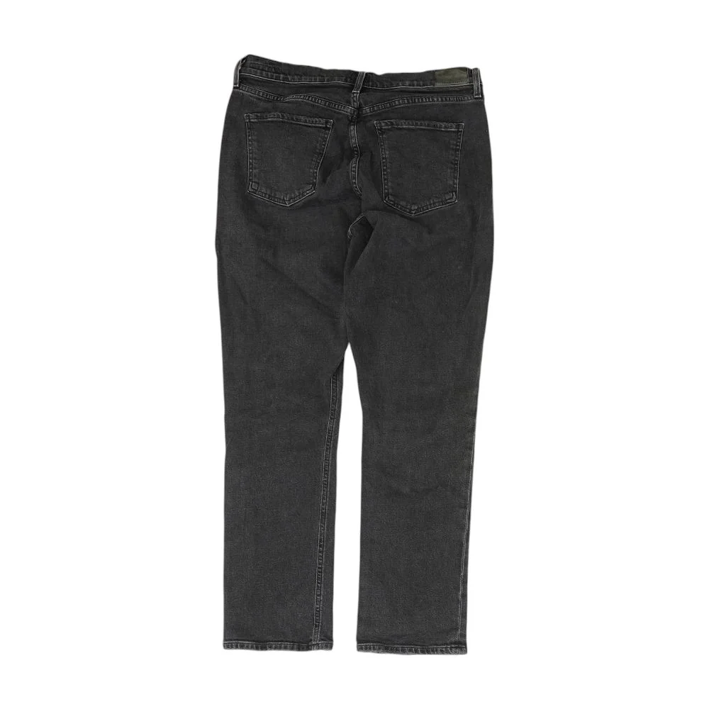 Black High Rise Straight Leg Jeans - Image 2