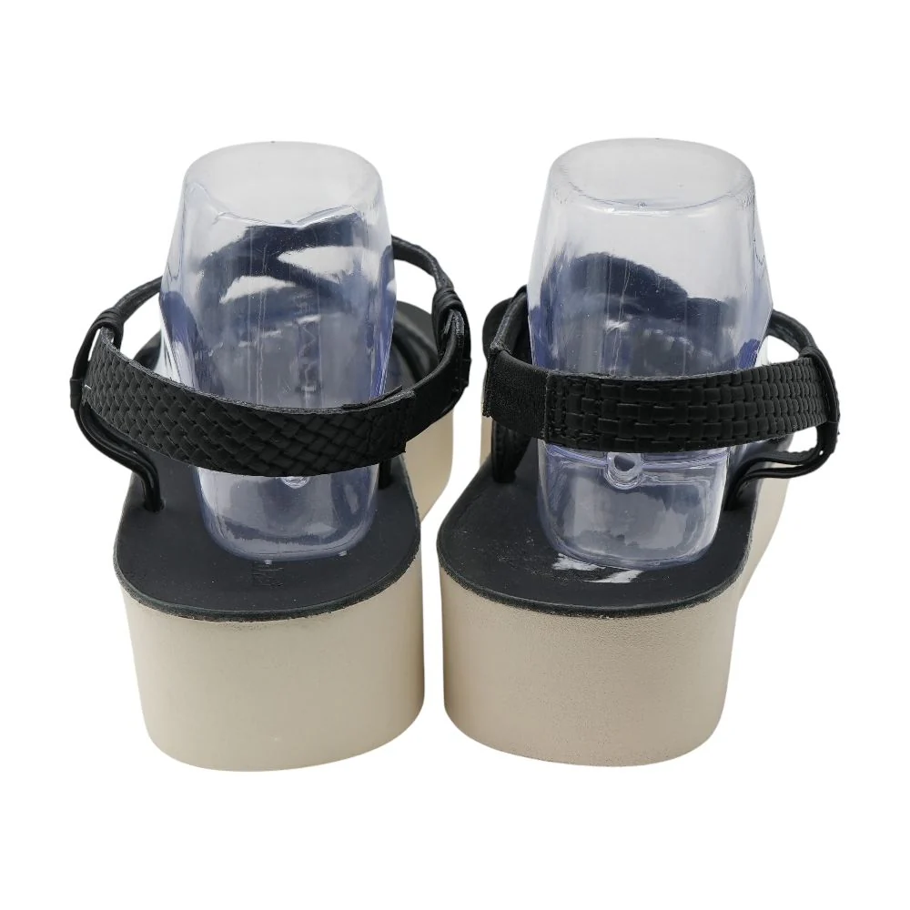 Black Leather Outdoor Sandals - Image 2