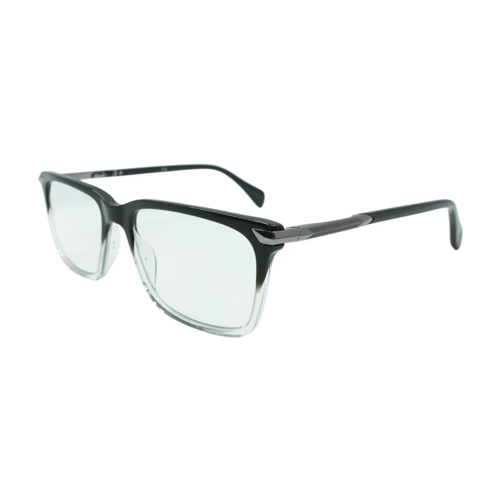 Black RNB 7043 Rectangle Unknown Prescription Eyeglasses - Image 2