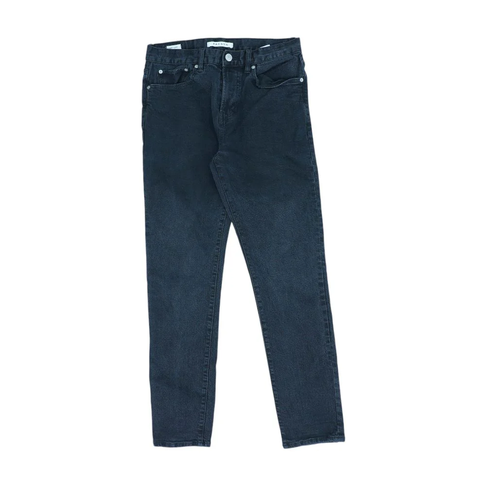 Black Slim Tapered Jeans