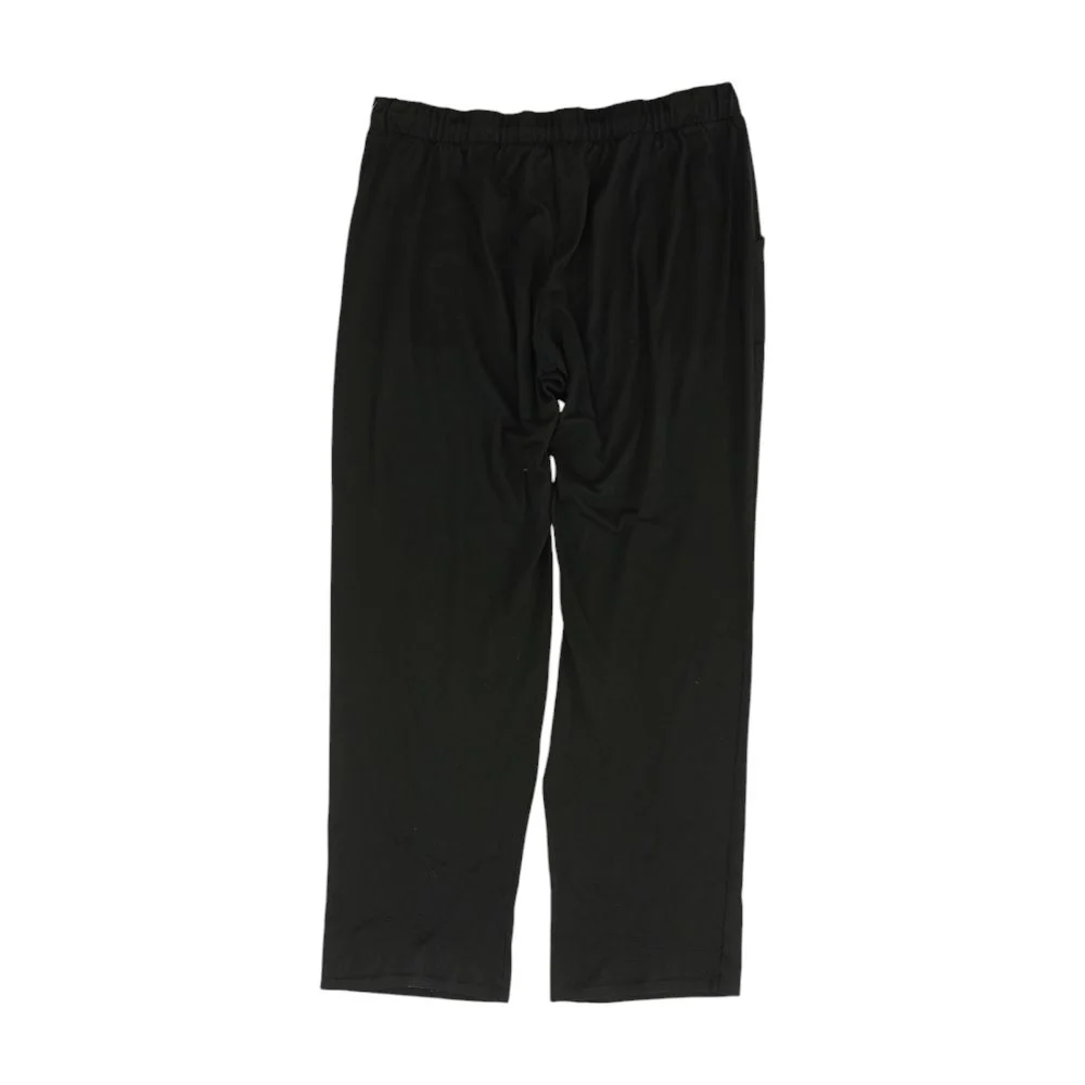 Black Solid Active Pants - Image 2