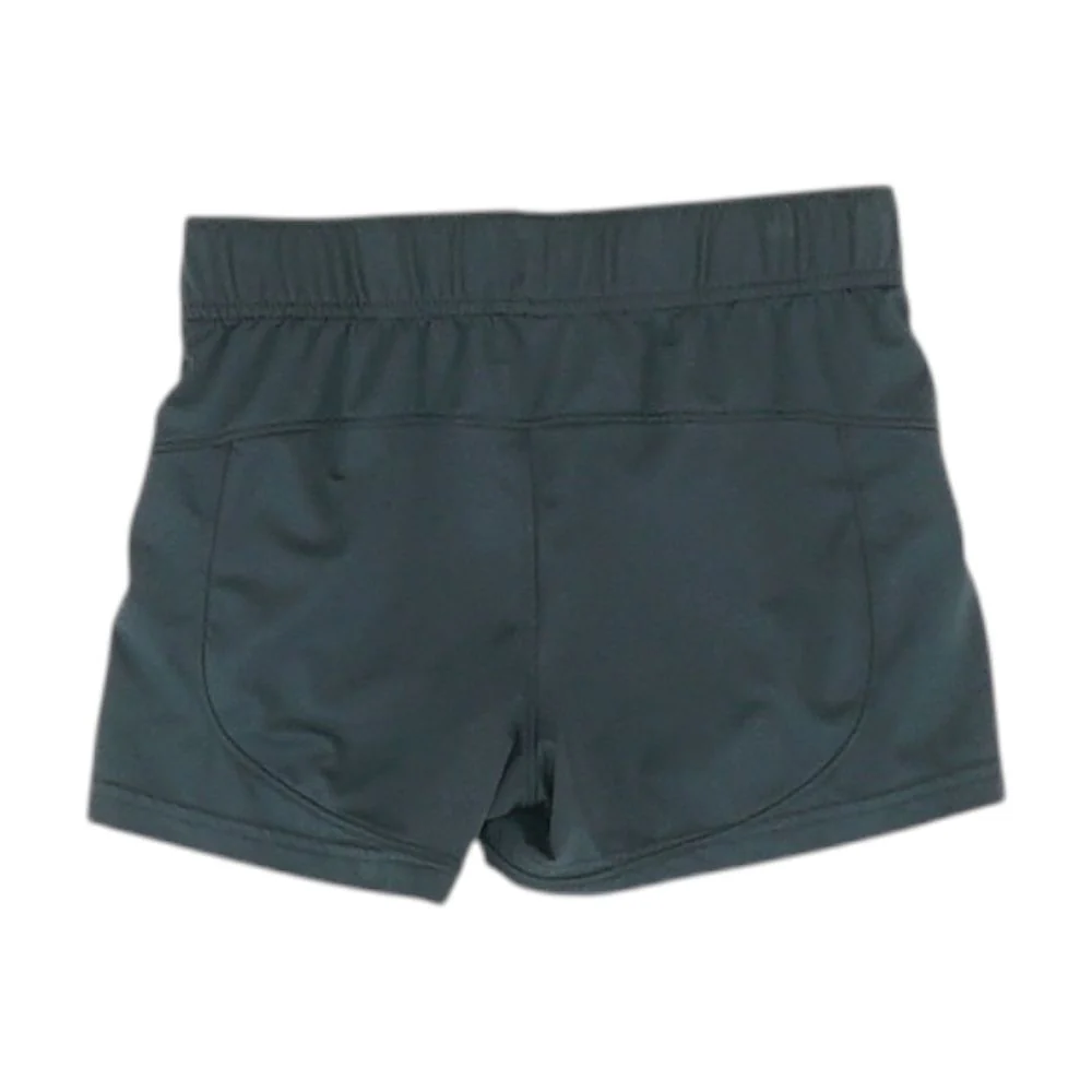 Black Solid Active Shorts - Image 2