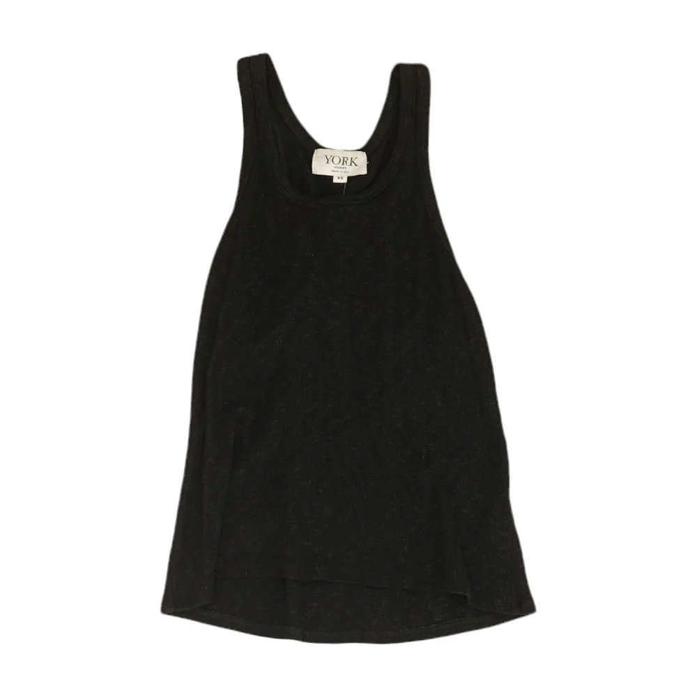 Black Solid Active Tank
