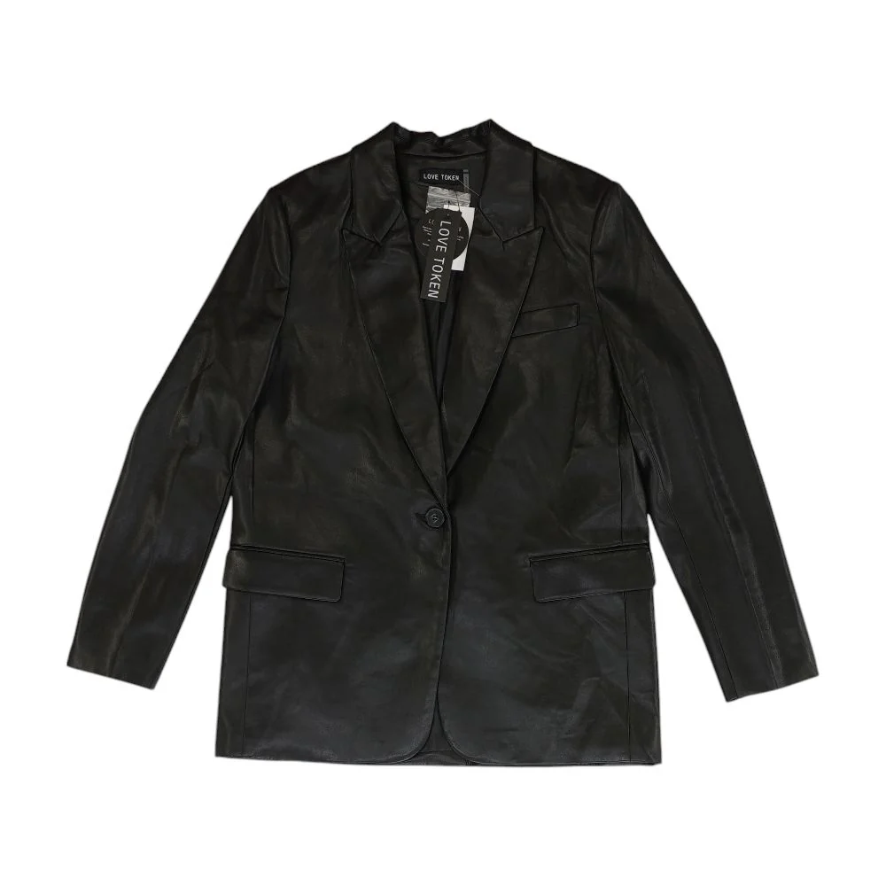 Black Solid Blazer