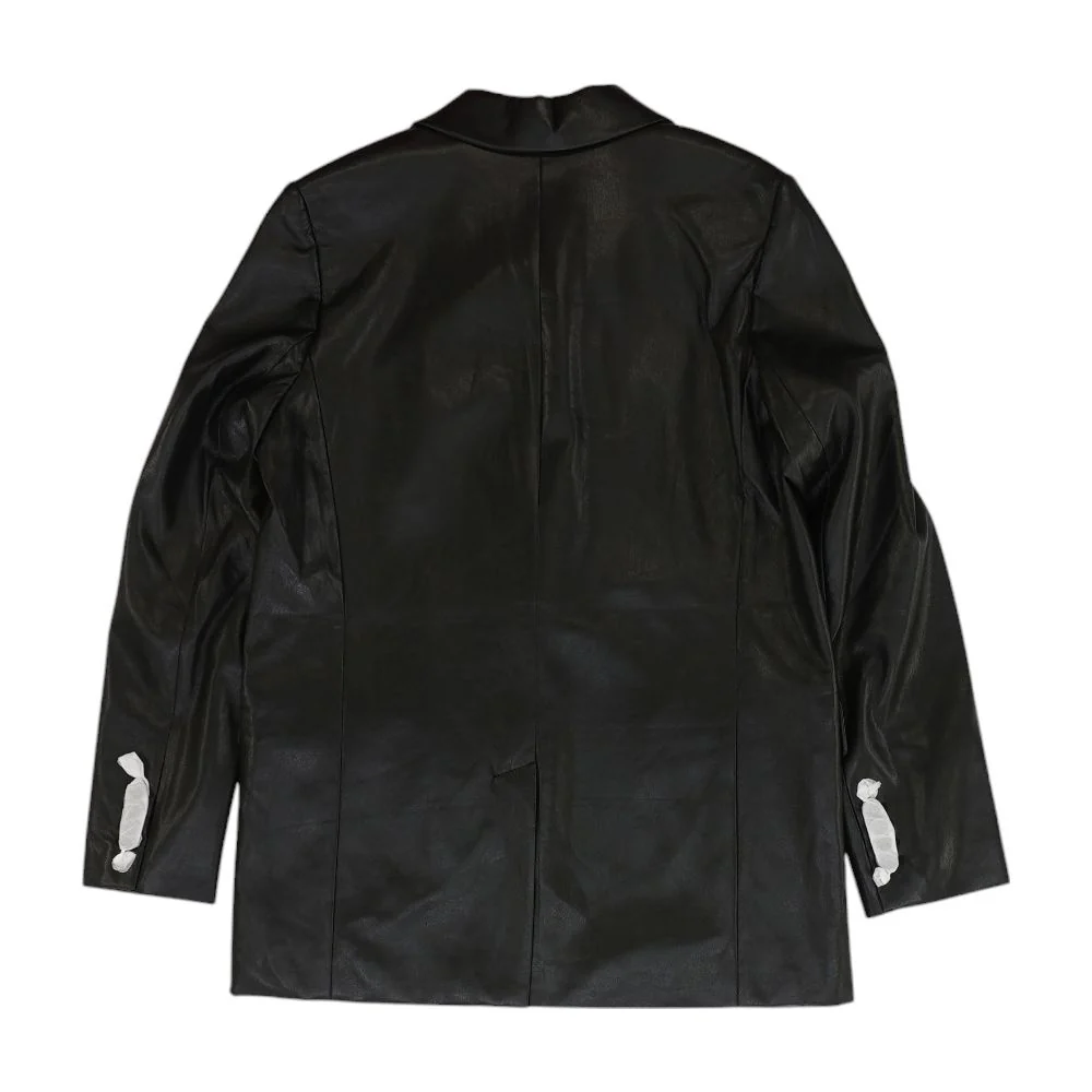 Black Solid Blazer - Image 2