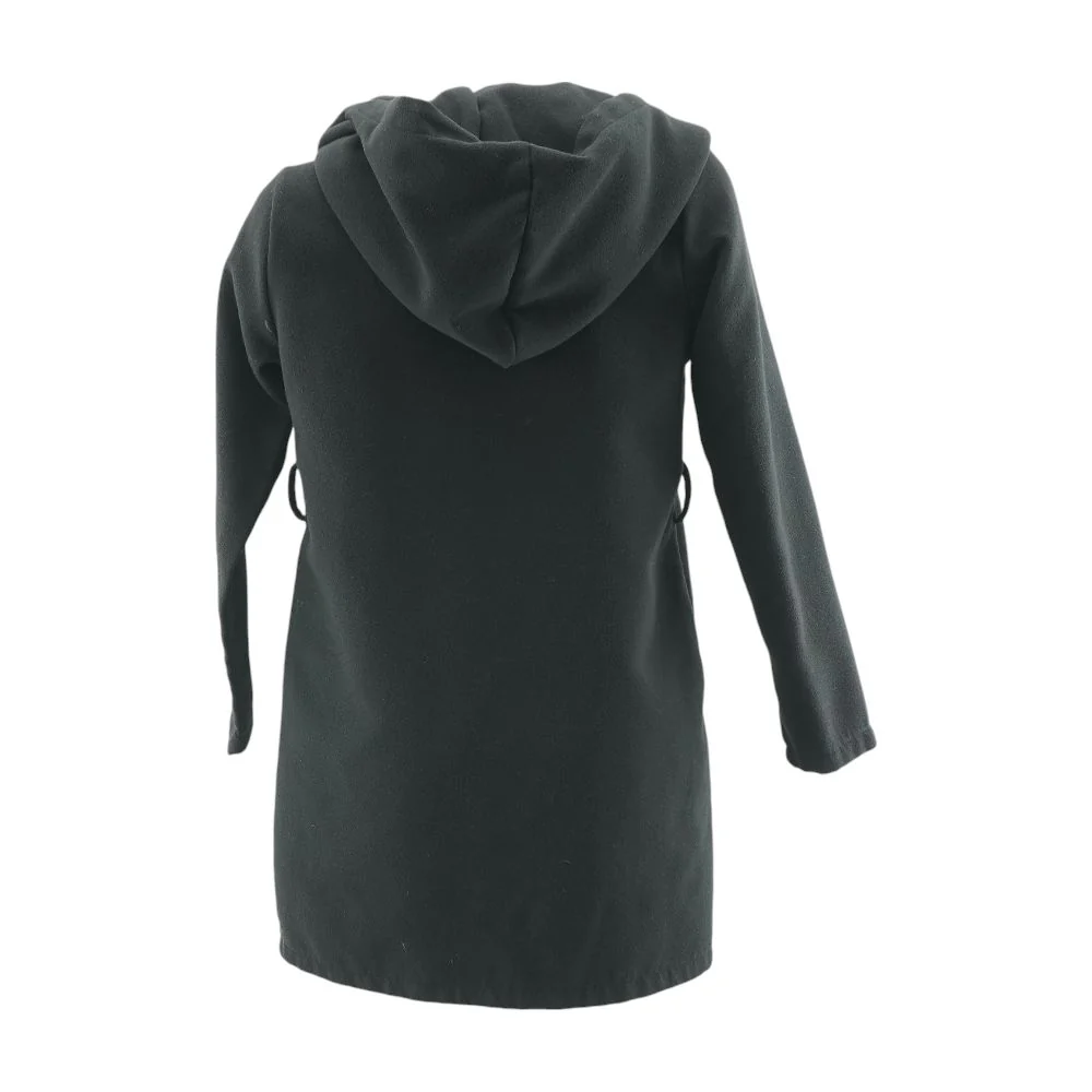 Black Solid Coat - Image 2