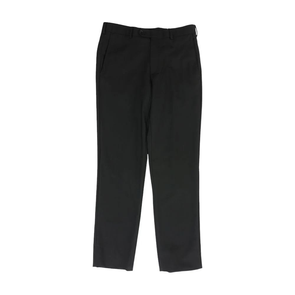Black Solid Dress Pants