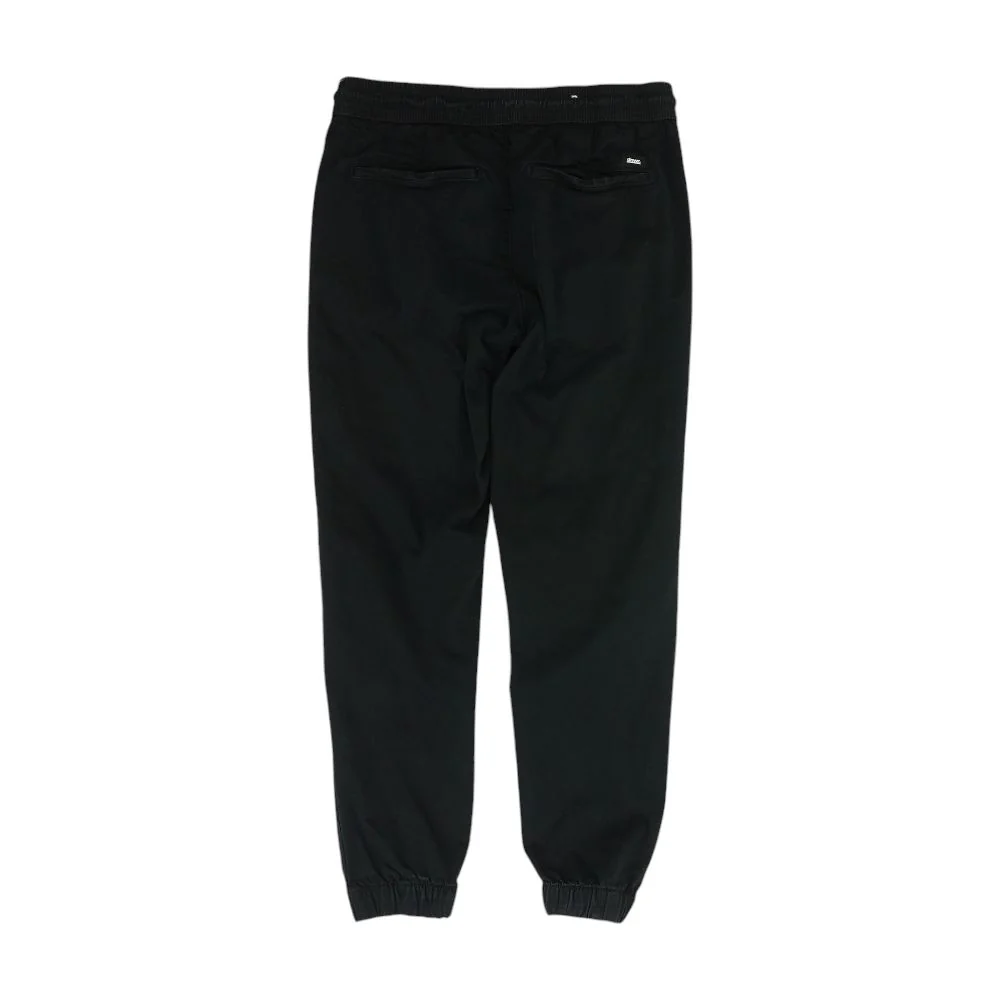 Black Solid Joggers Pants - Image 2