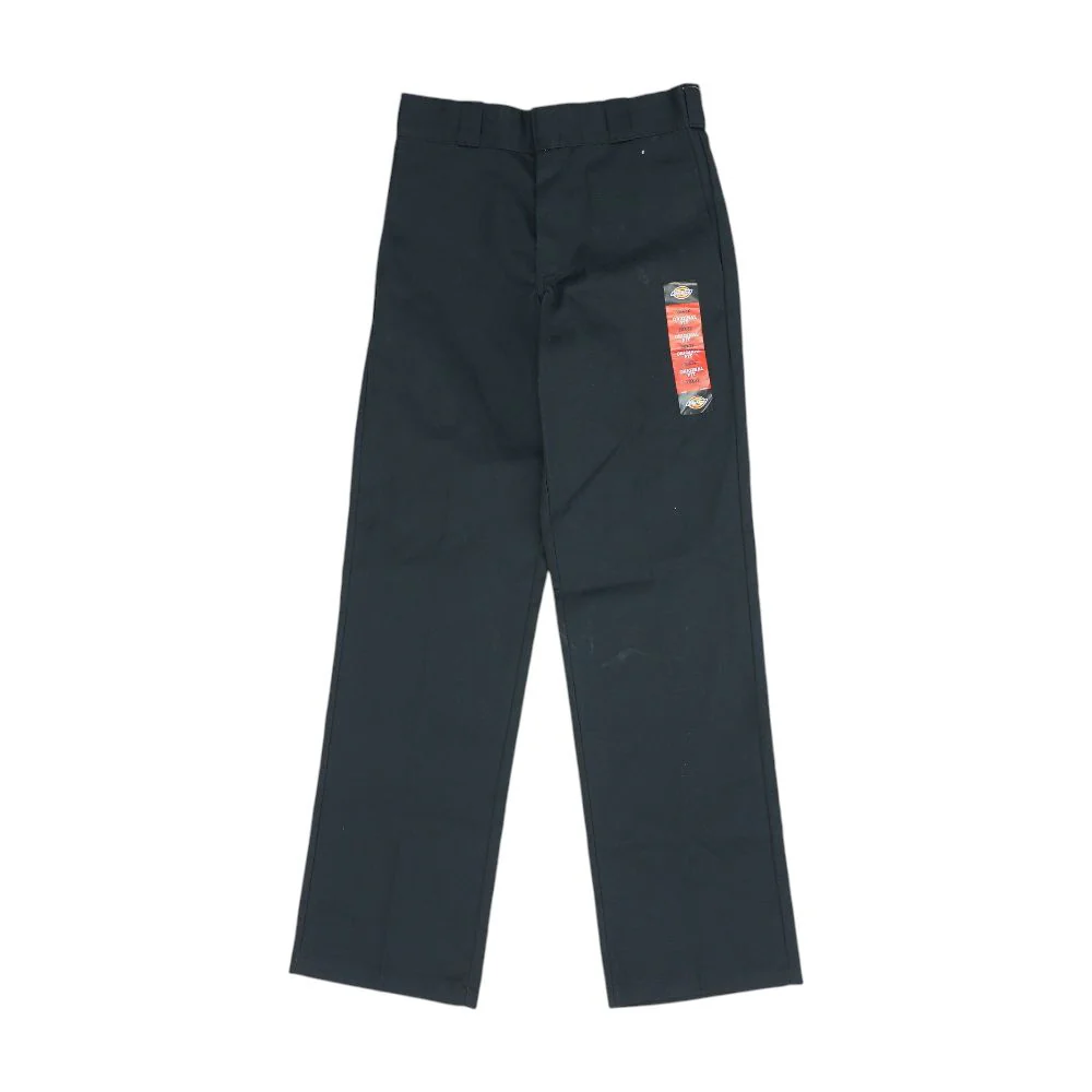 Black Solid Khaki Pants