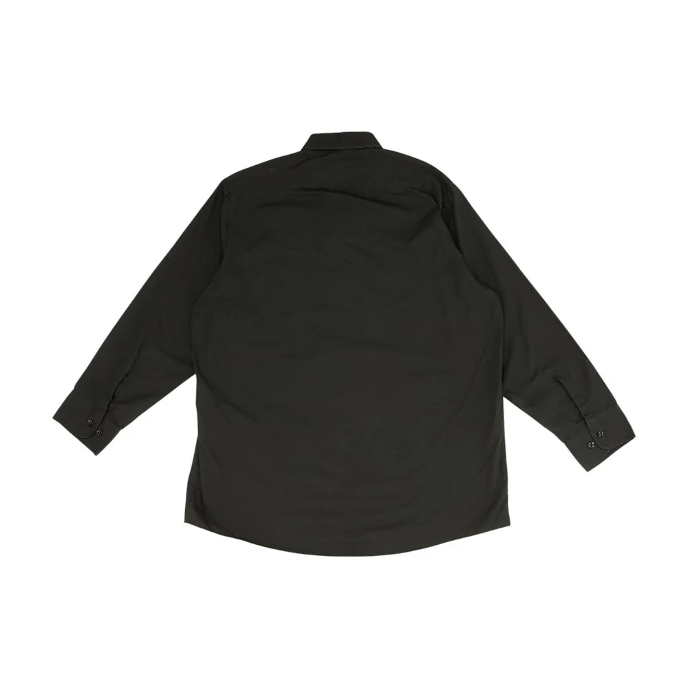 Black Solid Long Sleeve Button Down - Image 2