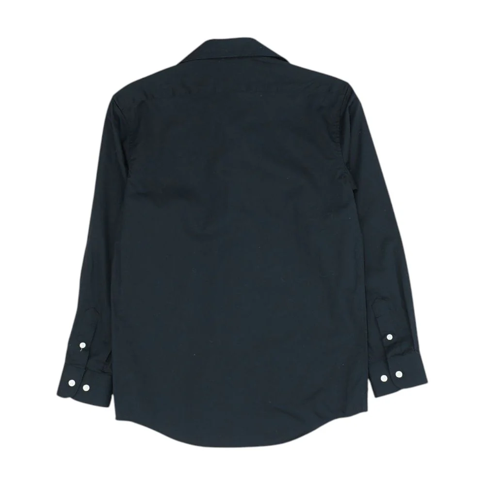 Black Solid Long Sleeve Button Down - Image 2
