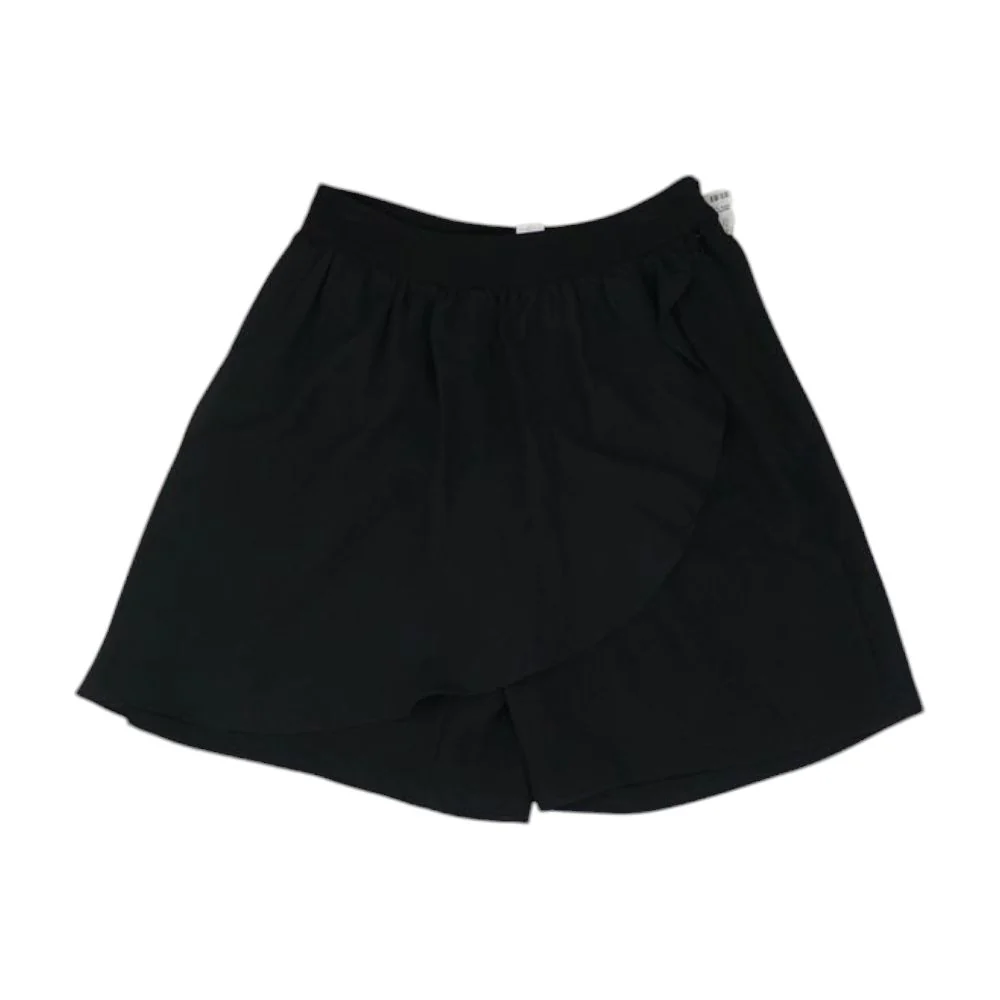 Black Solid Shorts