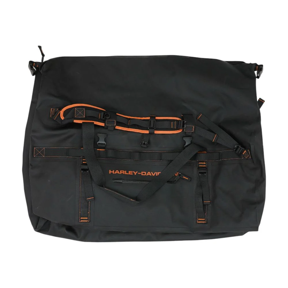 Black Waterproof Adventure Duffel Bag