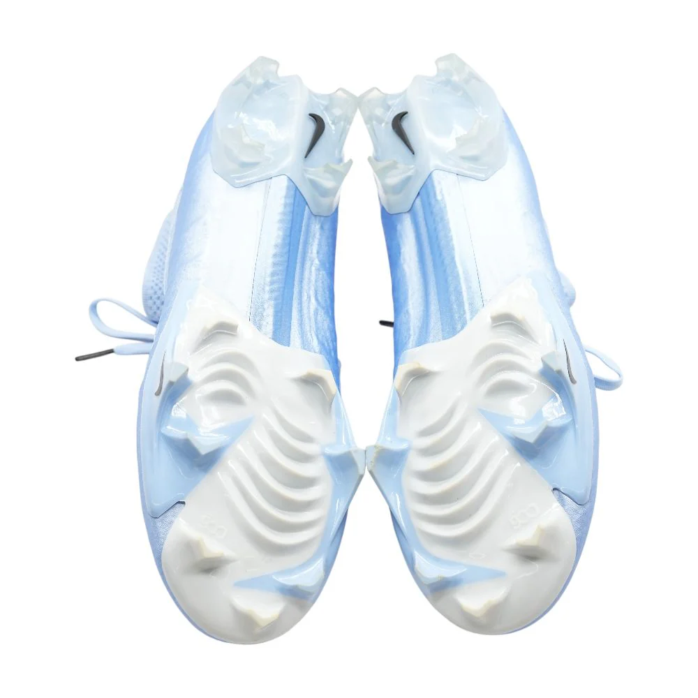 Blue Aluminum Vapor Edge 360 Untouchable Mid Football Cleats - Image 3