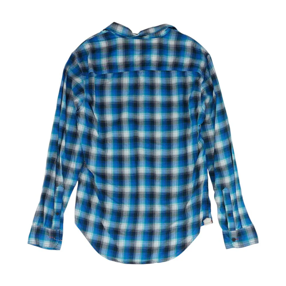 Blue Check Long Sleeve Button Down - Image 2