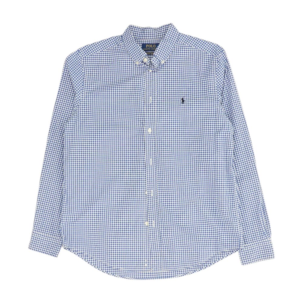 Blue Check Long Sleeve Button Down