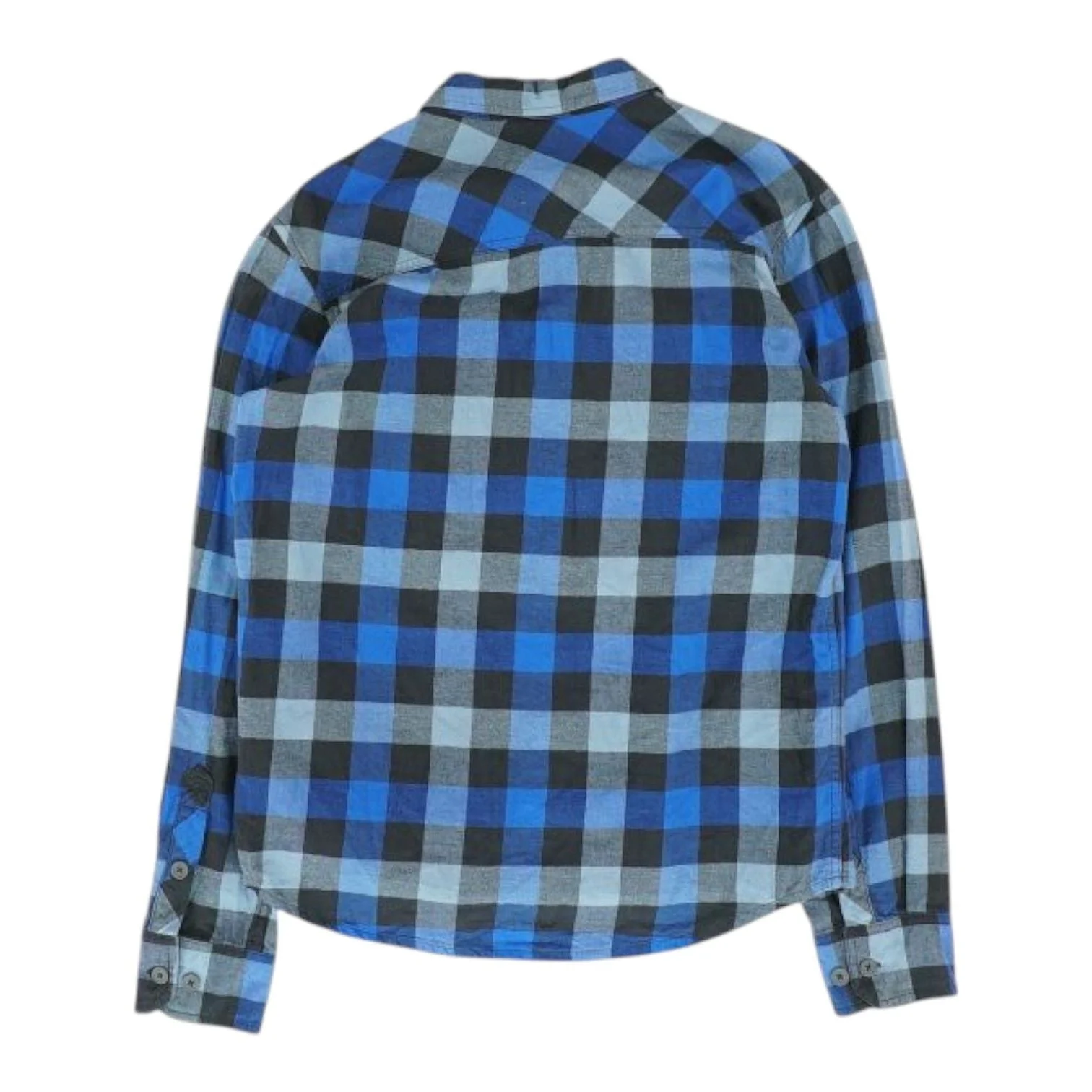 Blue Check Long Sleeve Button Down - Image 2