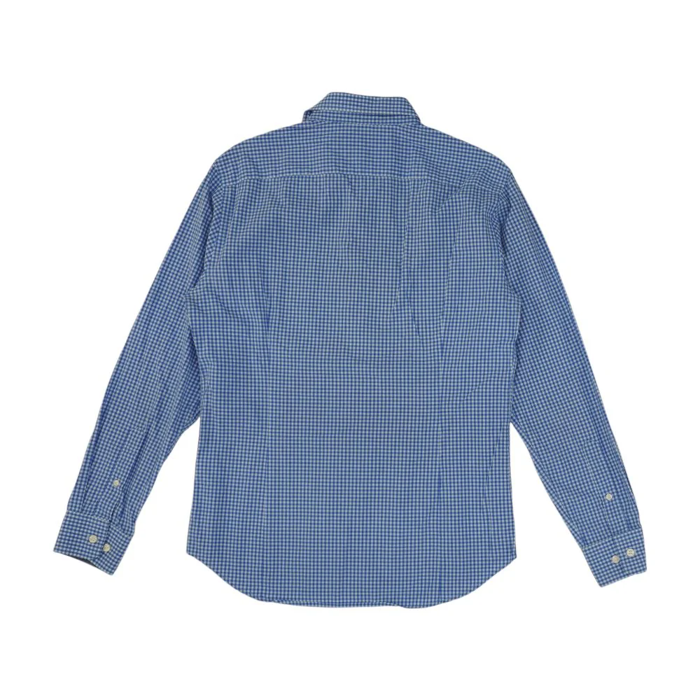 Blue Check Long Sleeve Button Down - Image 2