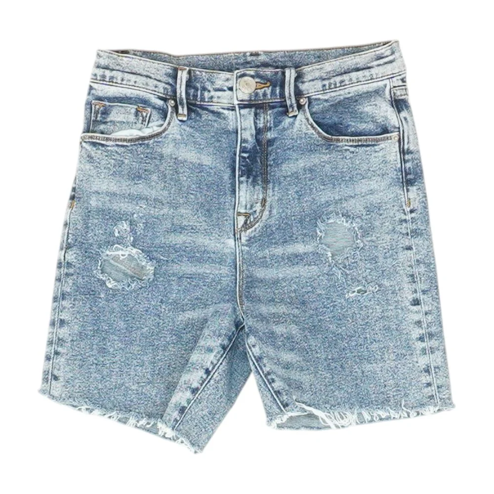 Blue Denim Shorts - Image 2