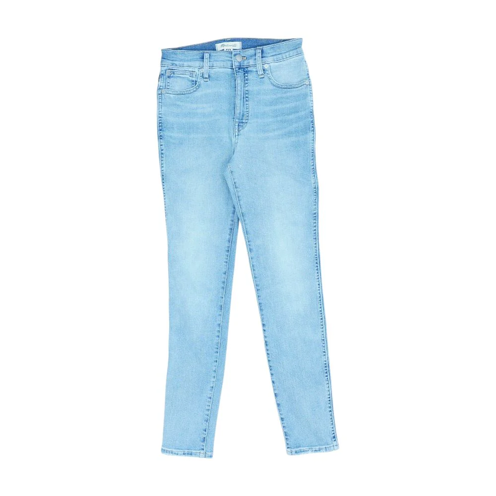 Blue High Rise Skinny Leg Jeans