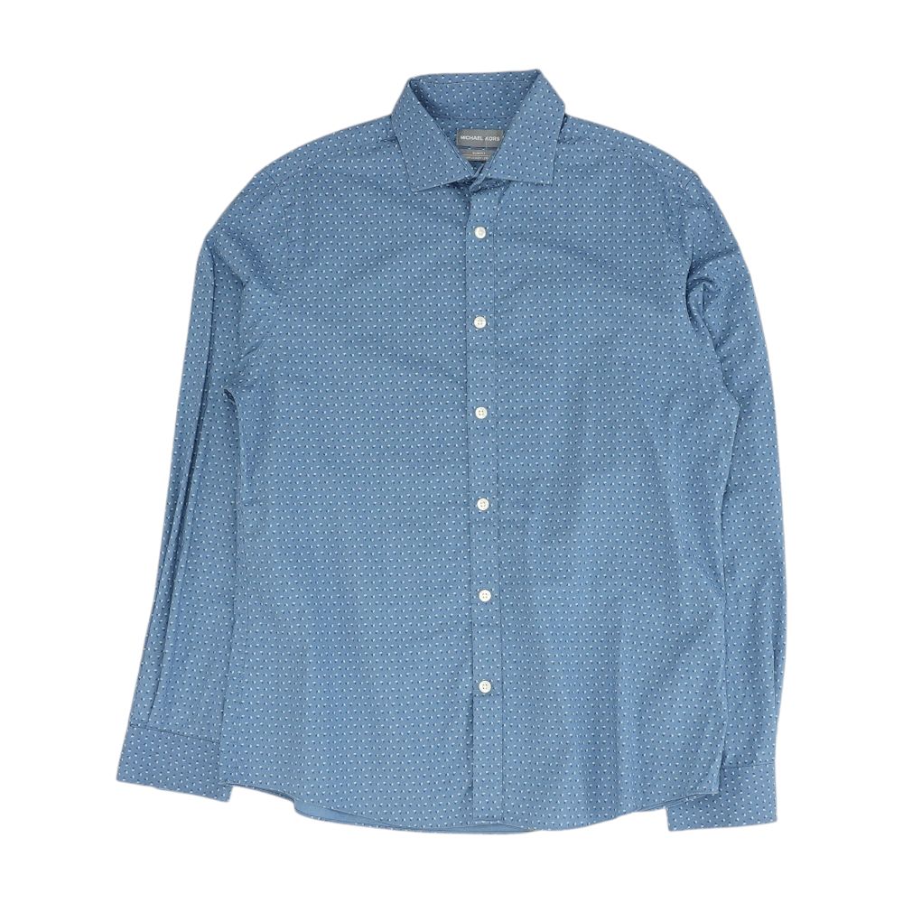 Blue Misc Long Sleeve Button Down