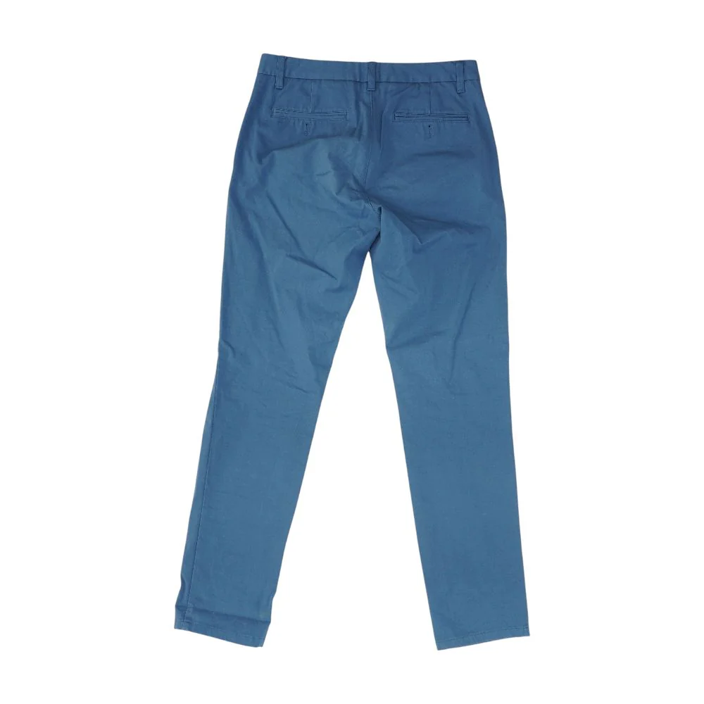 Blue Solid Chino Pants - Image 2