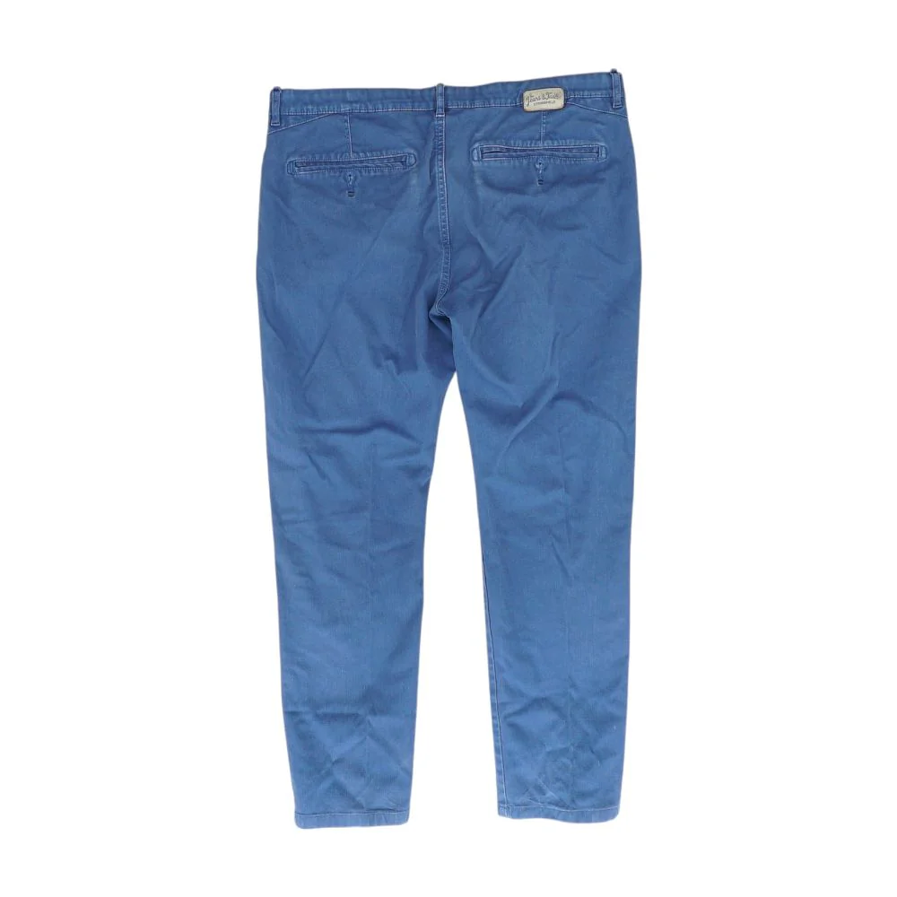Blue Solid Chino Pants - Image 2