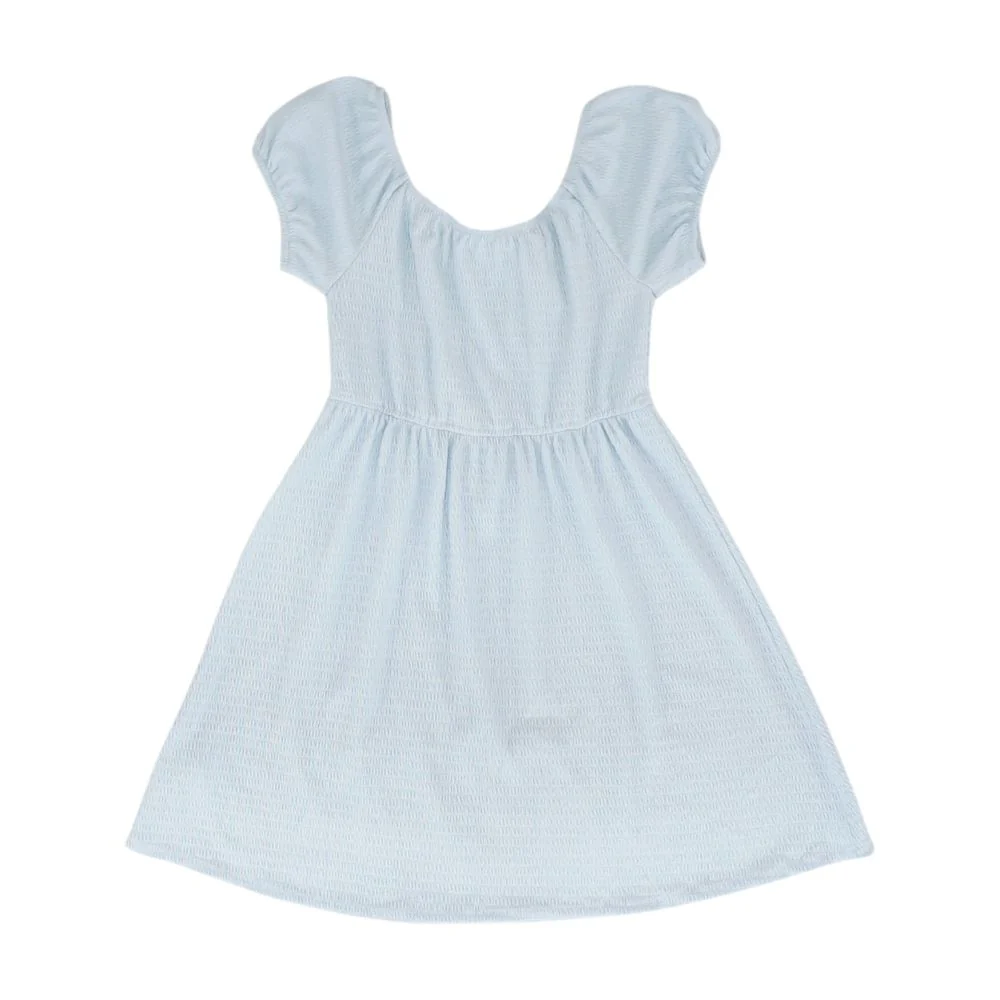 Blue Solid Dress - Image 2